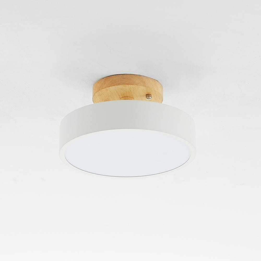 Modern Wooden LED Ceiling Light – Minimalist Design with Natural Elegance