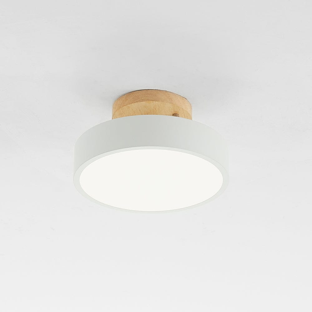 Modern Wooden LED Ceiling Light – Minimalist Design with Natural Elegance