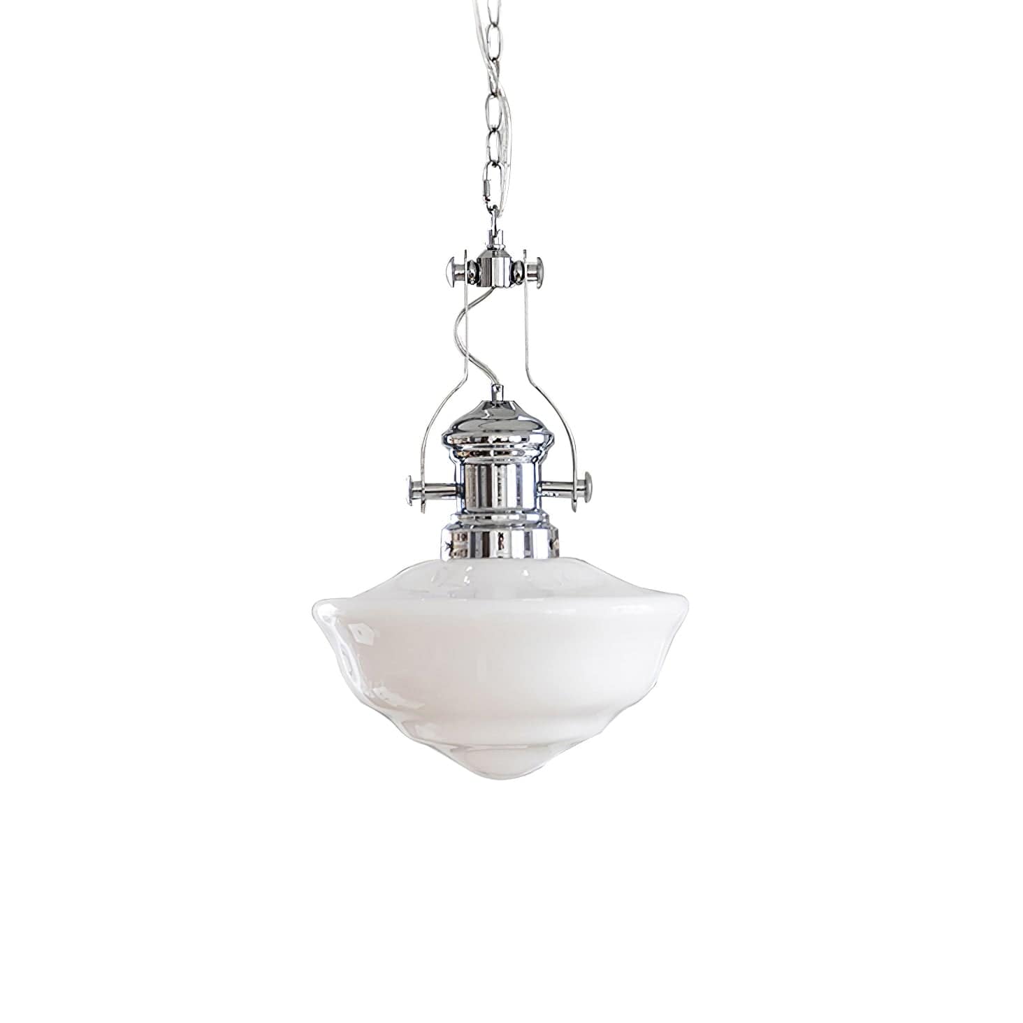 Lavagna Schoolhouse Pendant Light - Handcrafted Glass with Modern Farmhouse Style