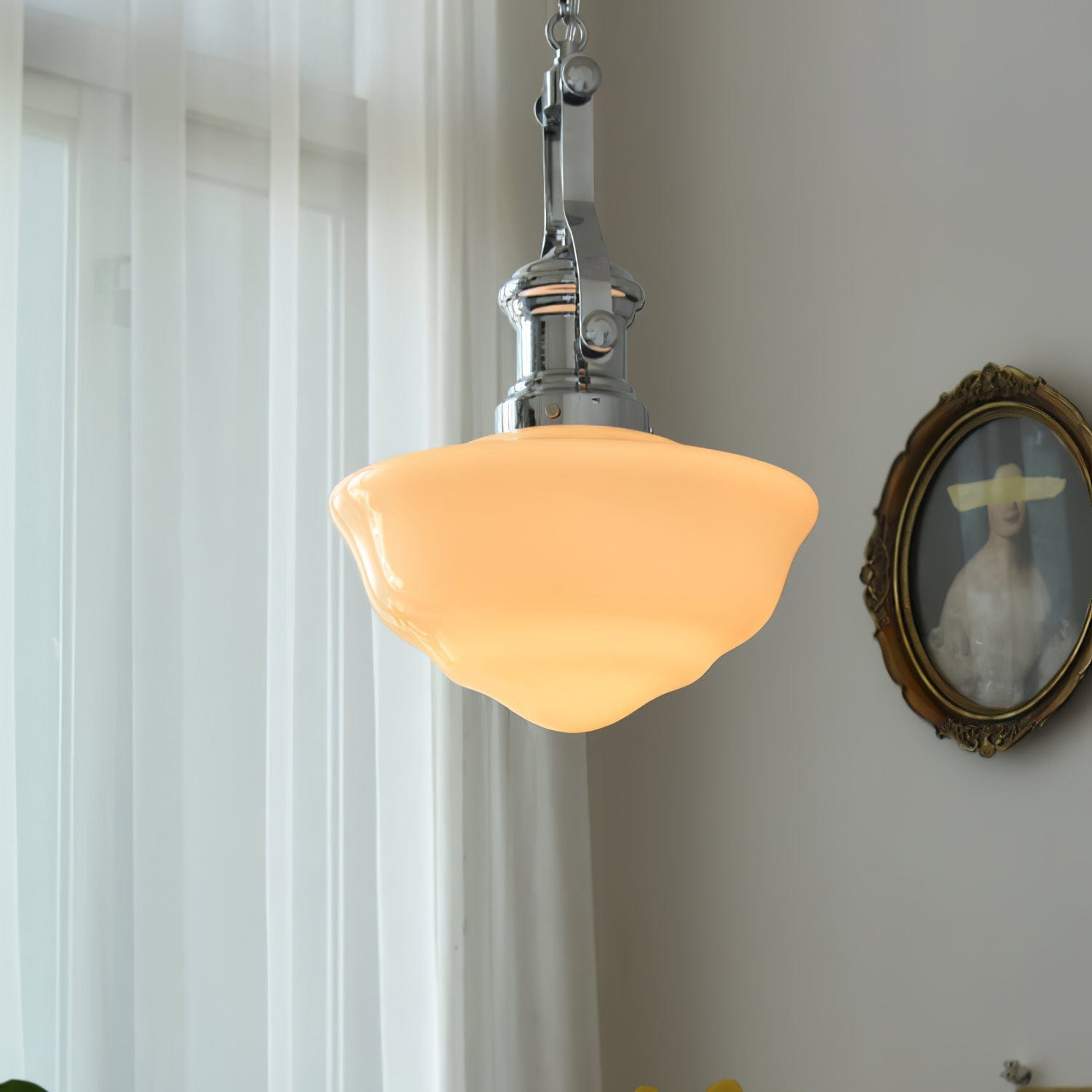 Lavagna Schoolhouse Pendant Light - Handcrafted Glass with Modern Farmhouse Style