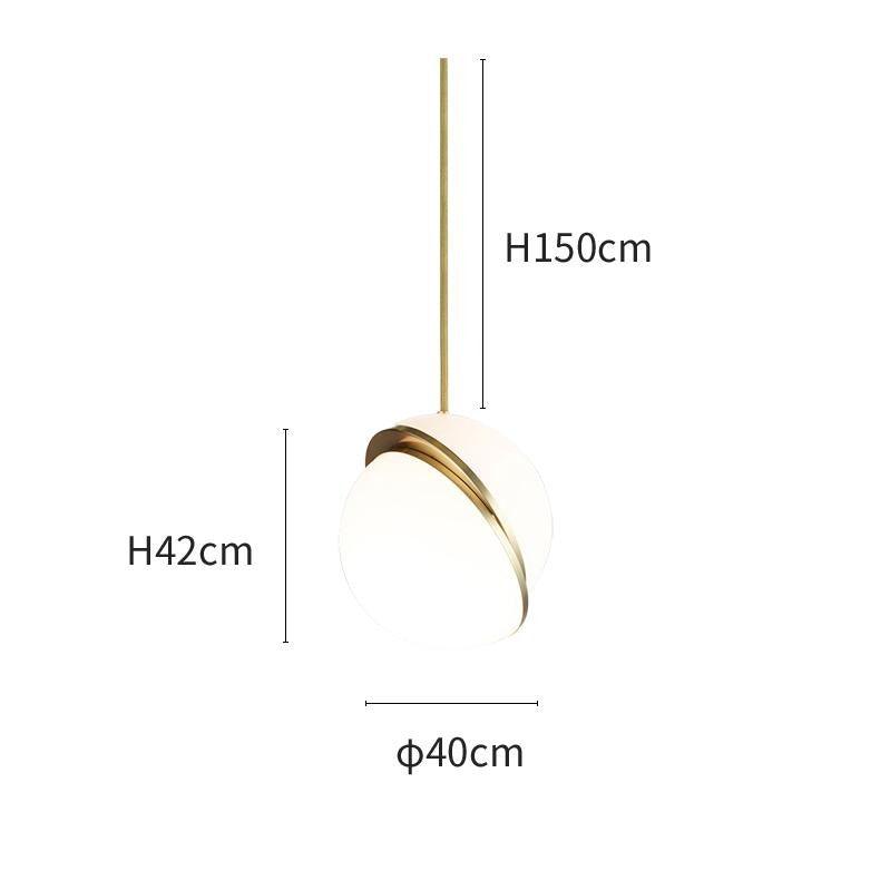 Crescent Pendant Lamp - Minimalist LED Lighting with Celestial Elegance