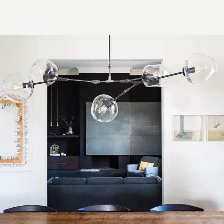 Bubble Glass Sputnik Chandelier – Modern Elegance