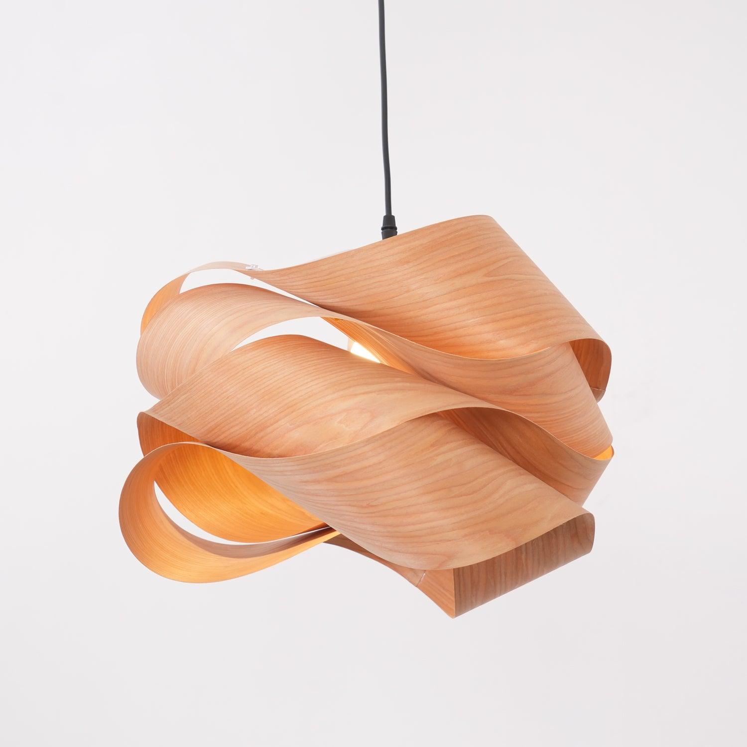 LinkWood Pendant Light – Modern Elegance with Natural Warmth