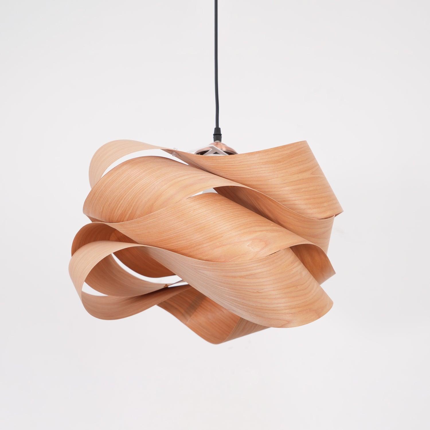 LinkWood Pendant Light – Modern Elegance with Natural Warmth