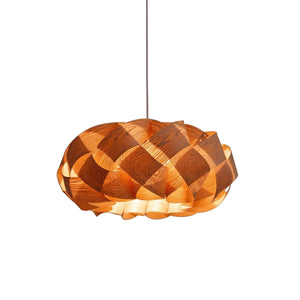 LinkWood Pendant Light – Modern Elegance with Natural Warmth