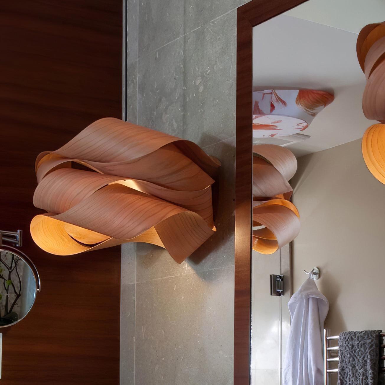 LinkWood Pendant Light – Modern Elegance with Natural Warmth