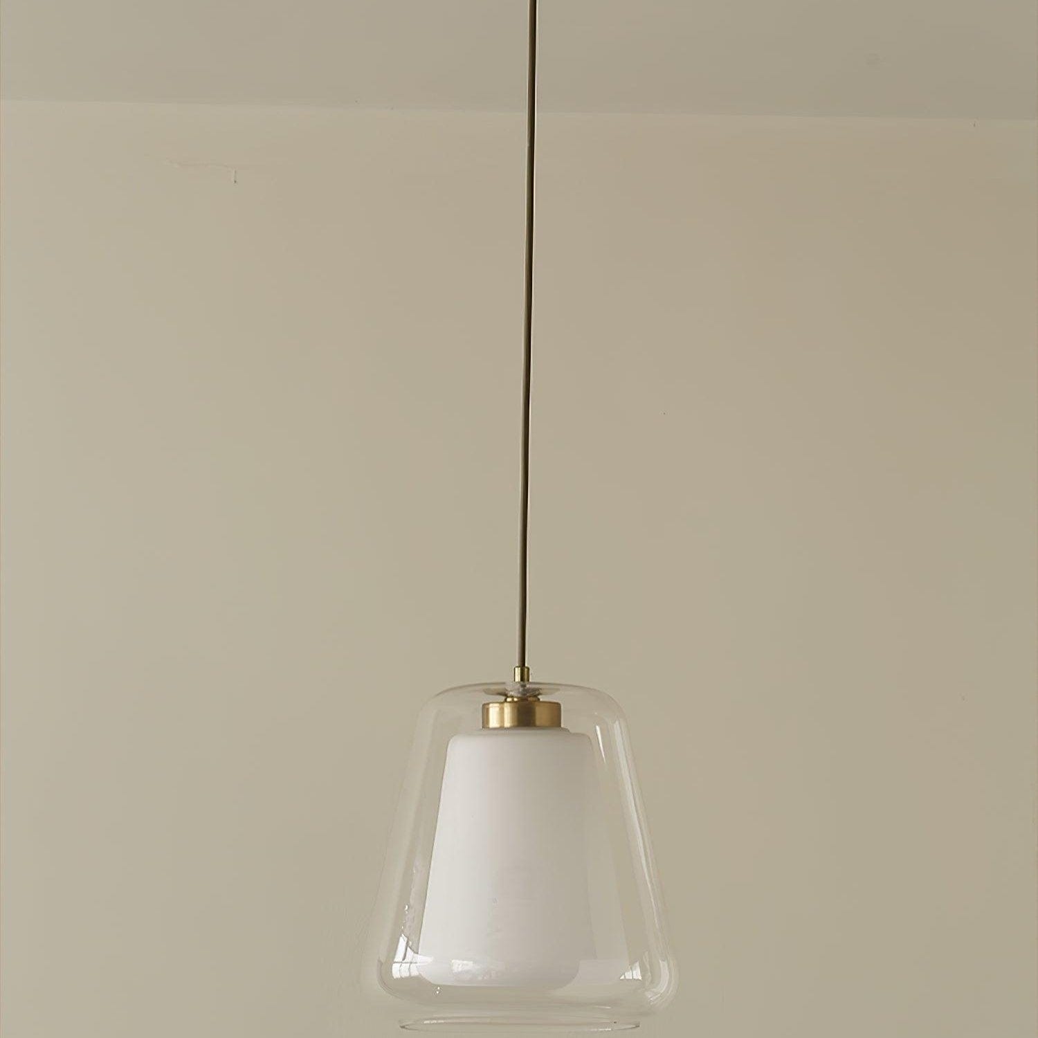 Lucinda Pendant Light - Contemporary Glass Design with LED or Edison Bulb