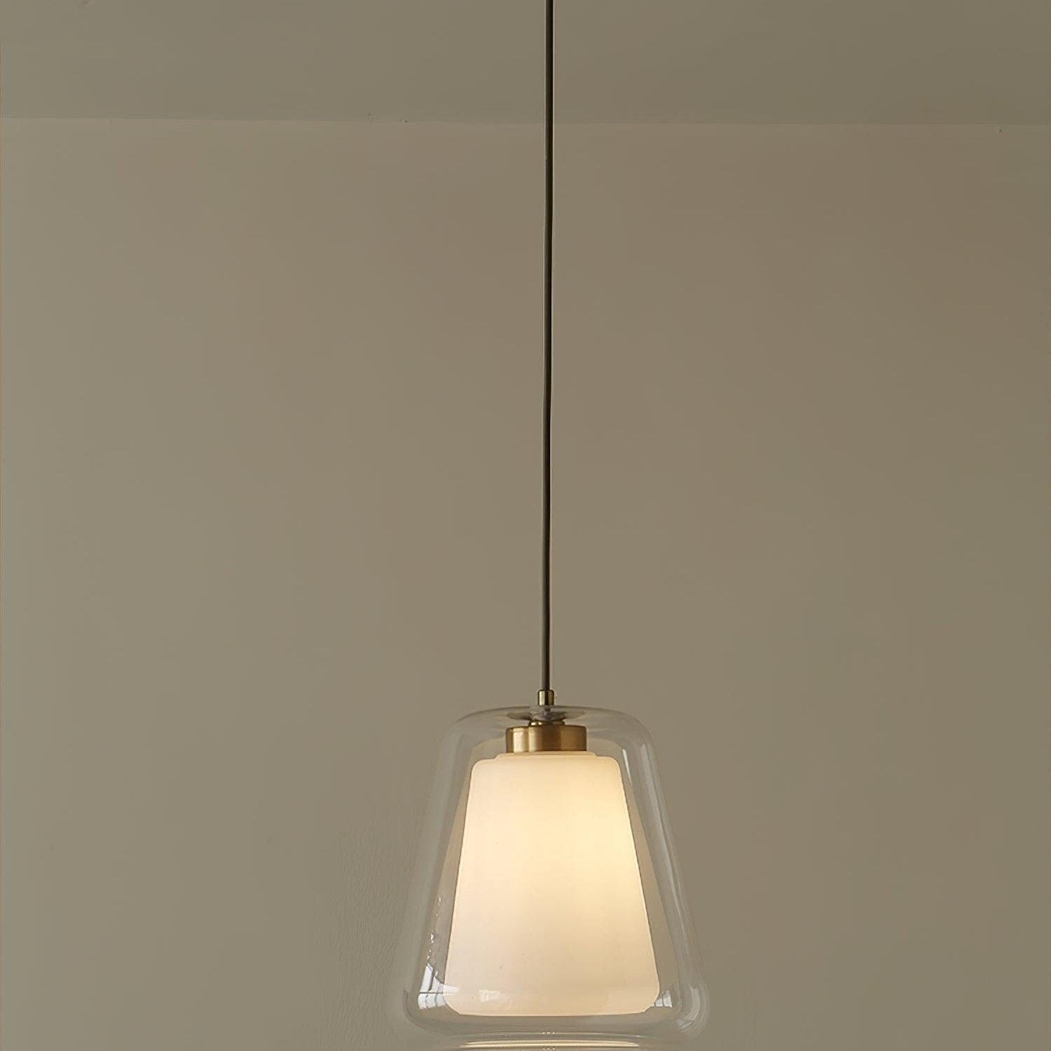 Lucinda Pendant Light - Contemporary Glass Design with LED or Edison Bulb