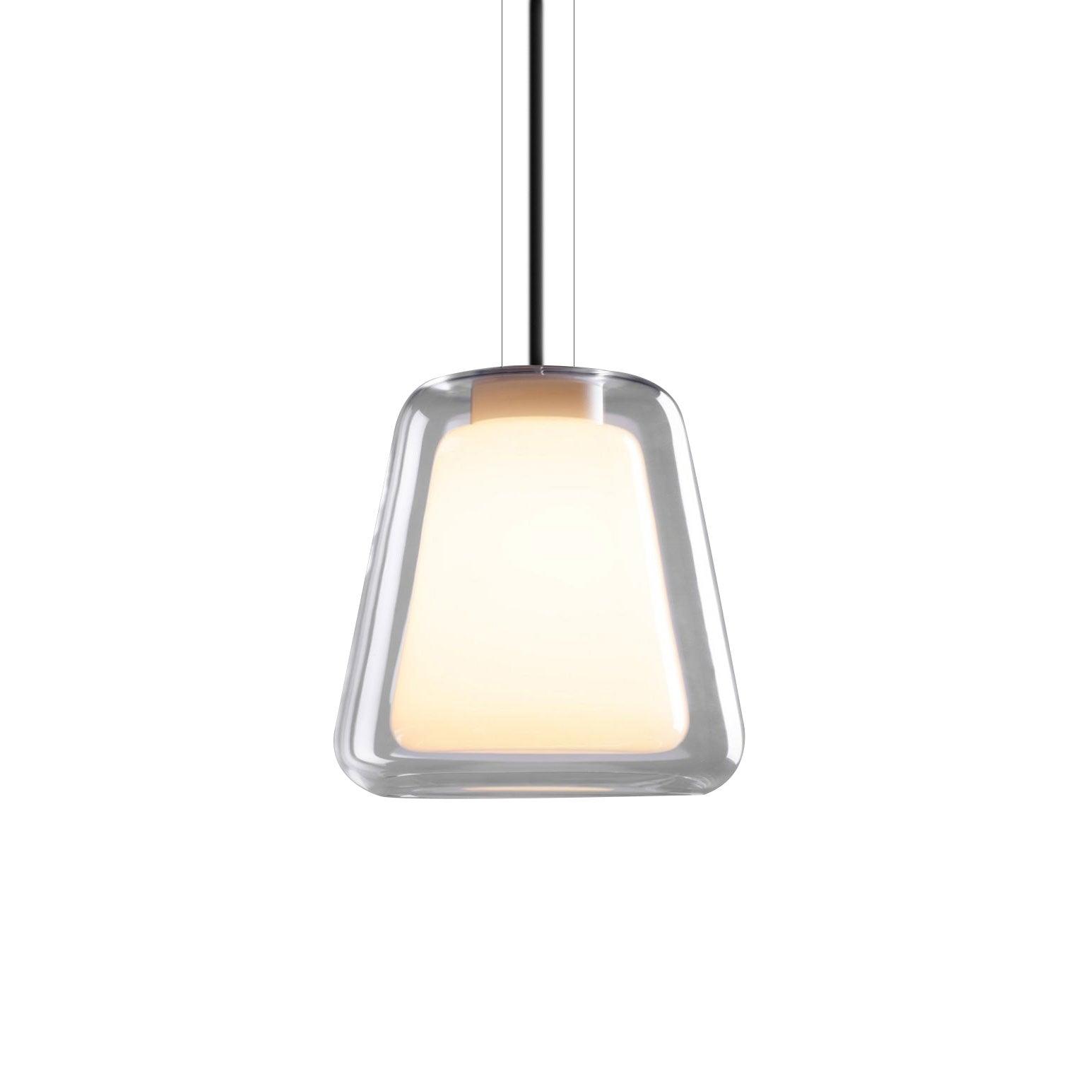 Lucinda Pendant Light - Contemporary Glass Design with LED or Edison Bulb