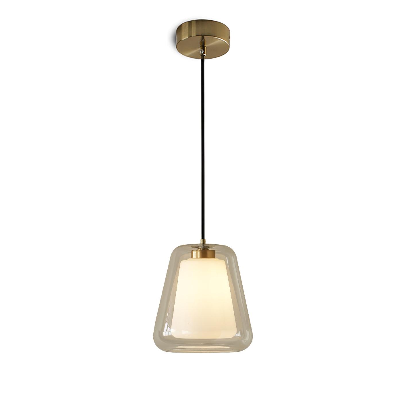 Lucinda Pendant Light - Contemporary Glass Design with LED or Edison Bulb