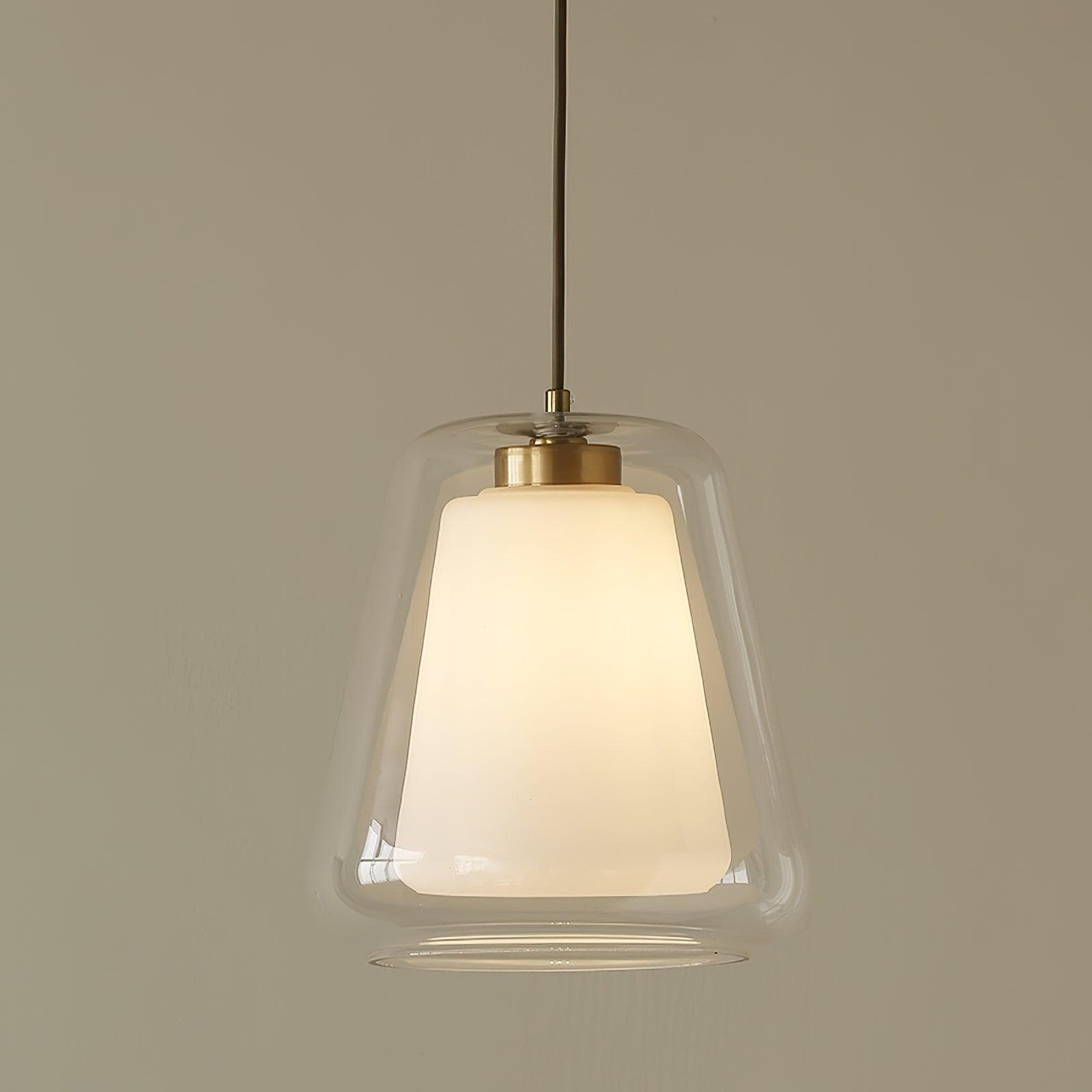 Lucinda Pendant Light - Contemporary Glass Design with LED or Edison Bulb