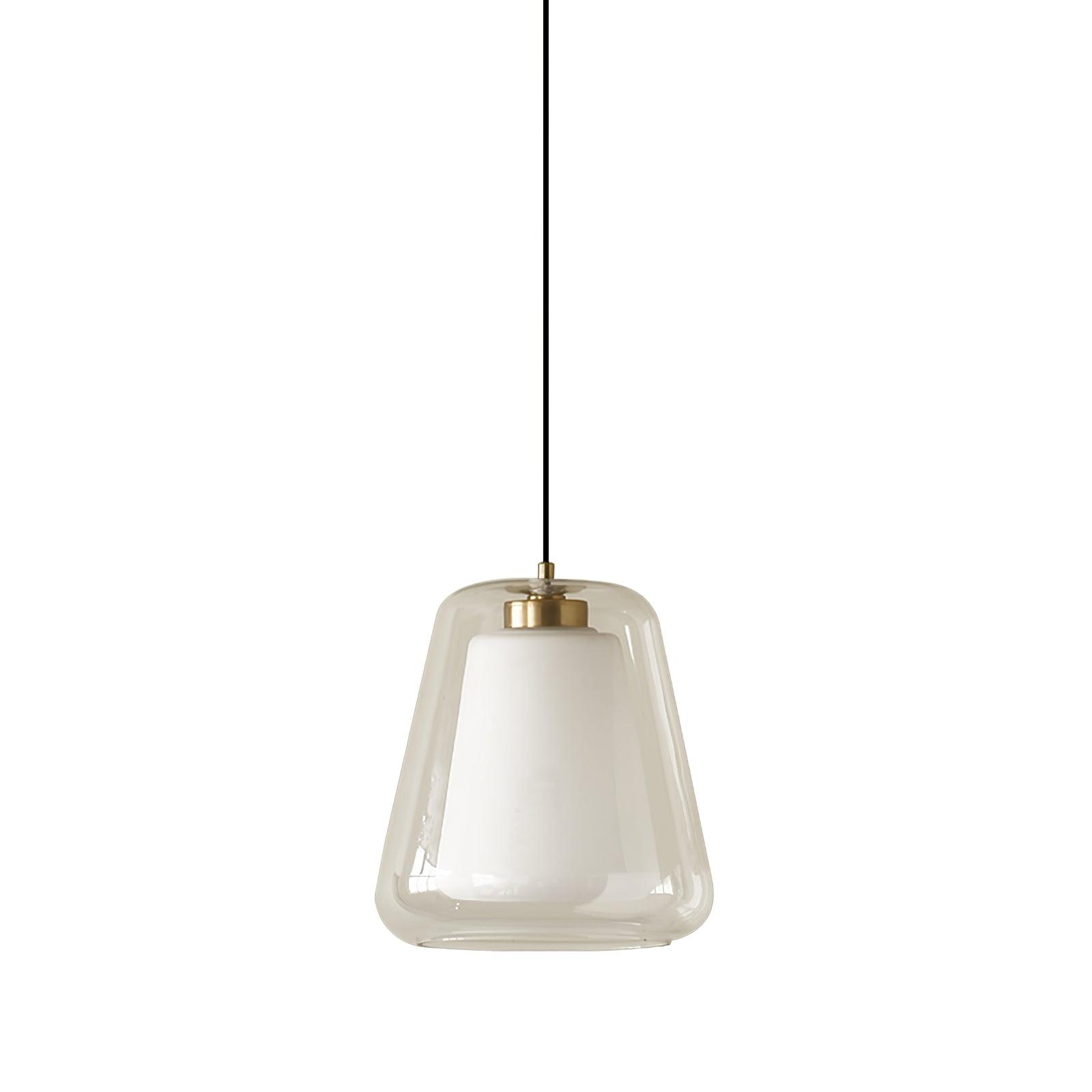 Lucinda Pendant Light - Contemporary Glass Design with LED or Edison Bulb