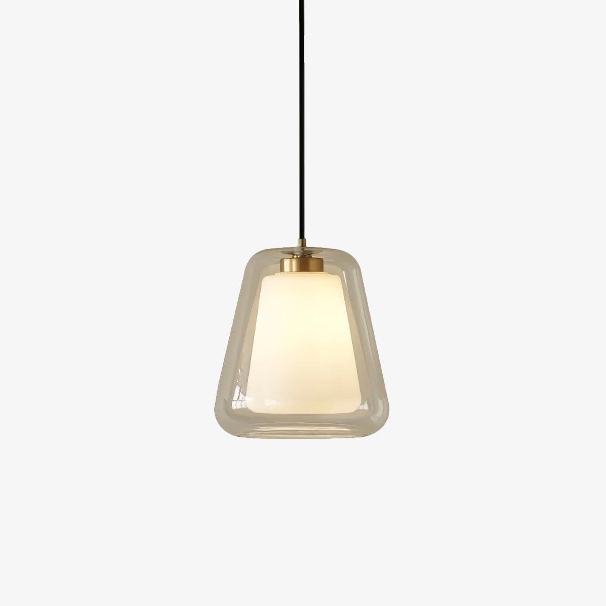 Lucinda Pendant Light - Contemporary Glass Design with LED or Edison Bulb