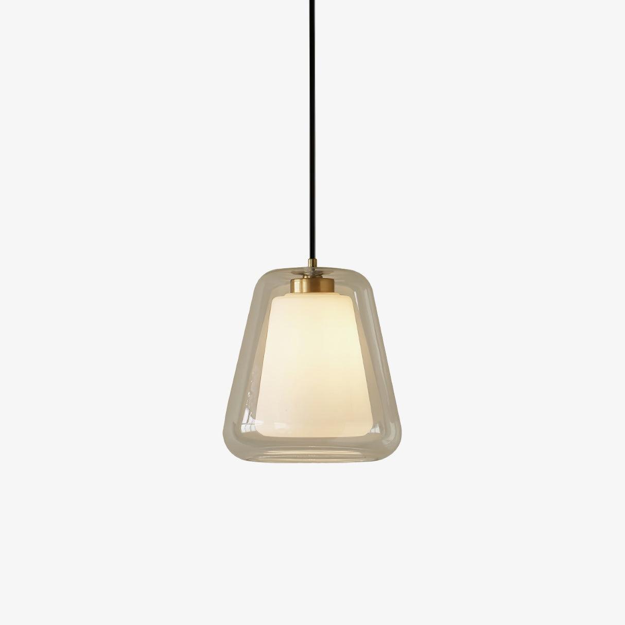 Lucinda Pendant Light - Contemporary Glass Design with LED or Edison Bulb