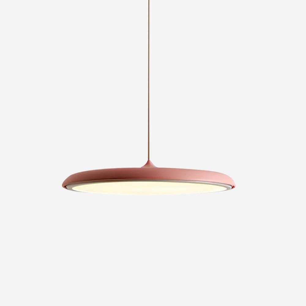 Modern Minimalist Pendant Light with Warm White LED and Metal Acrylic Design