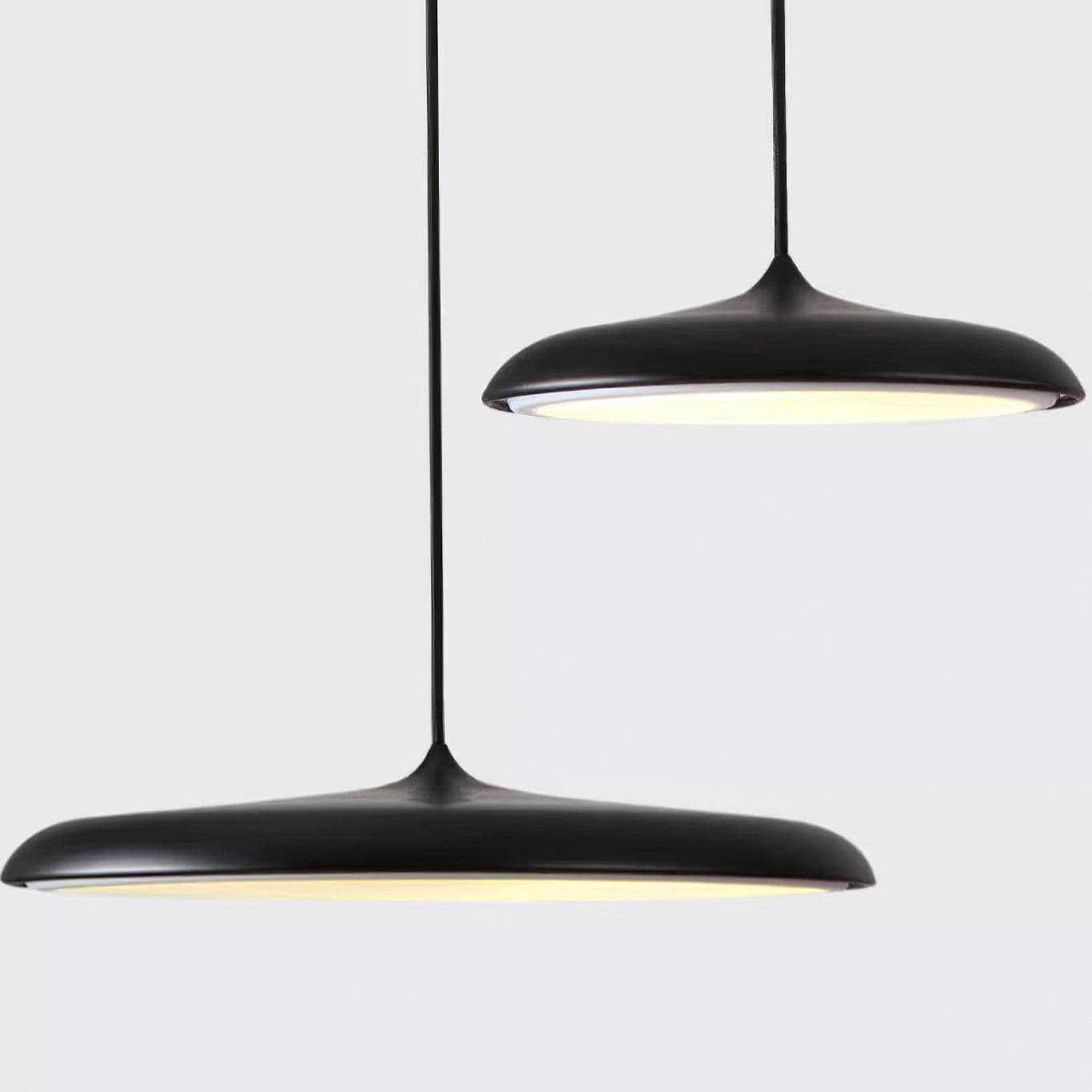 Modern Minimalist Pendant Light with Warm White LED and Metal Acrylic Design