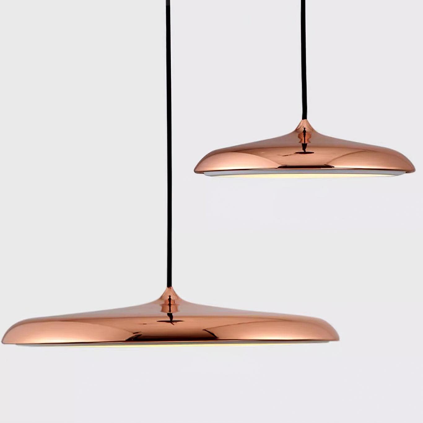 Modern Minimalist Pendant Light with Warm White LED and Metal Acrylic Design