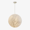 Moon Silk Pendant Lamp - Tranquil LED Lighting with Natural Mulberry Silk Design