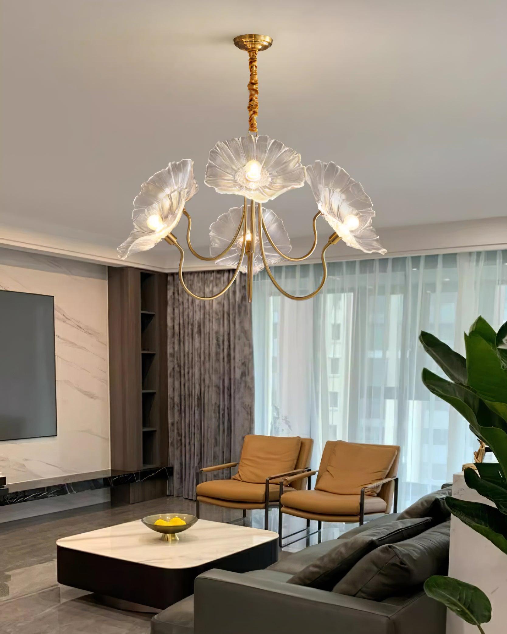 Murano Bloom Chandelier – Artistic Elegance in Glass