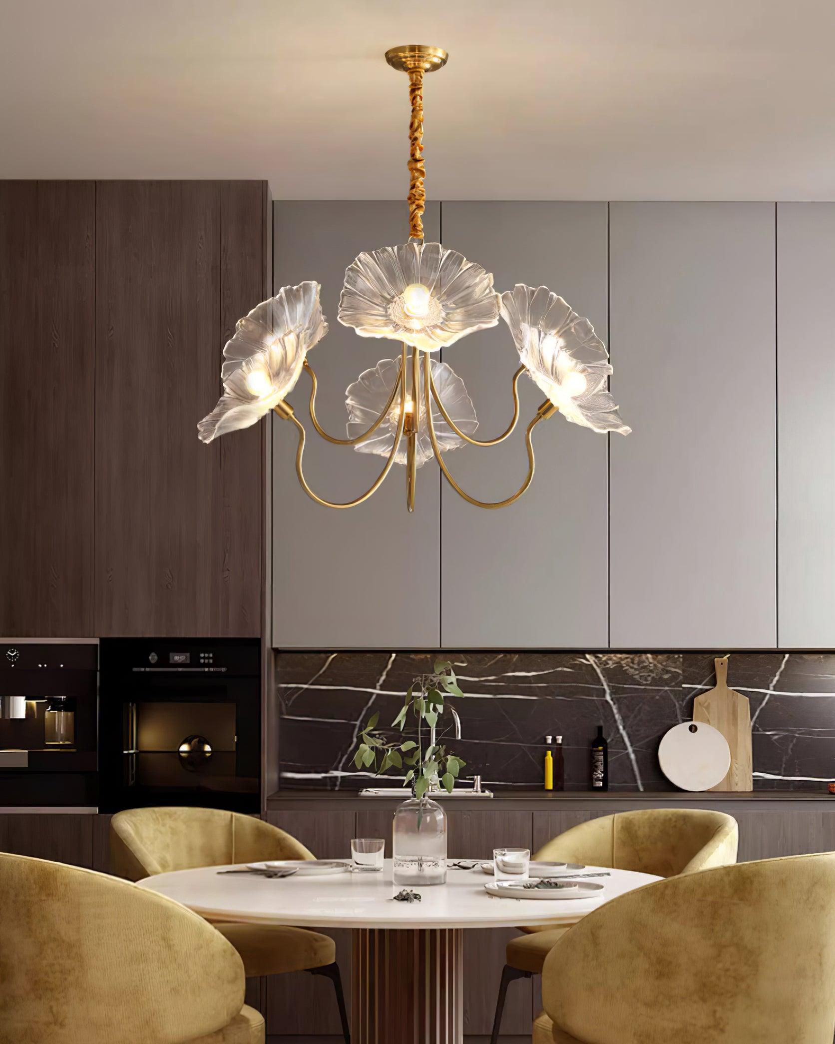 Murano Bloom Chandelier – Artistic Elegance in Glass