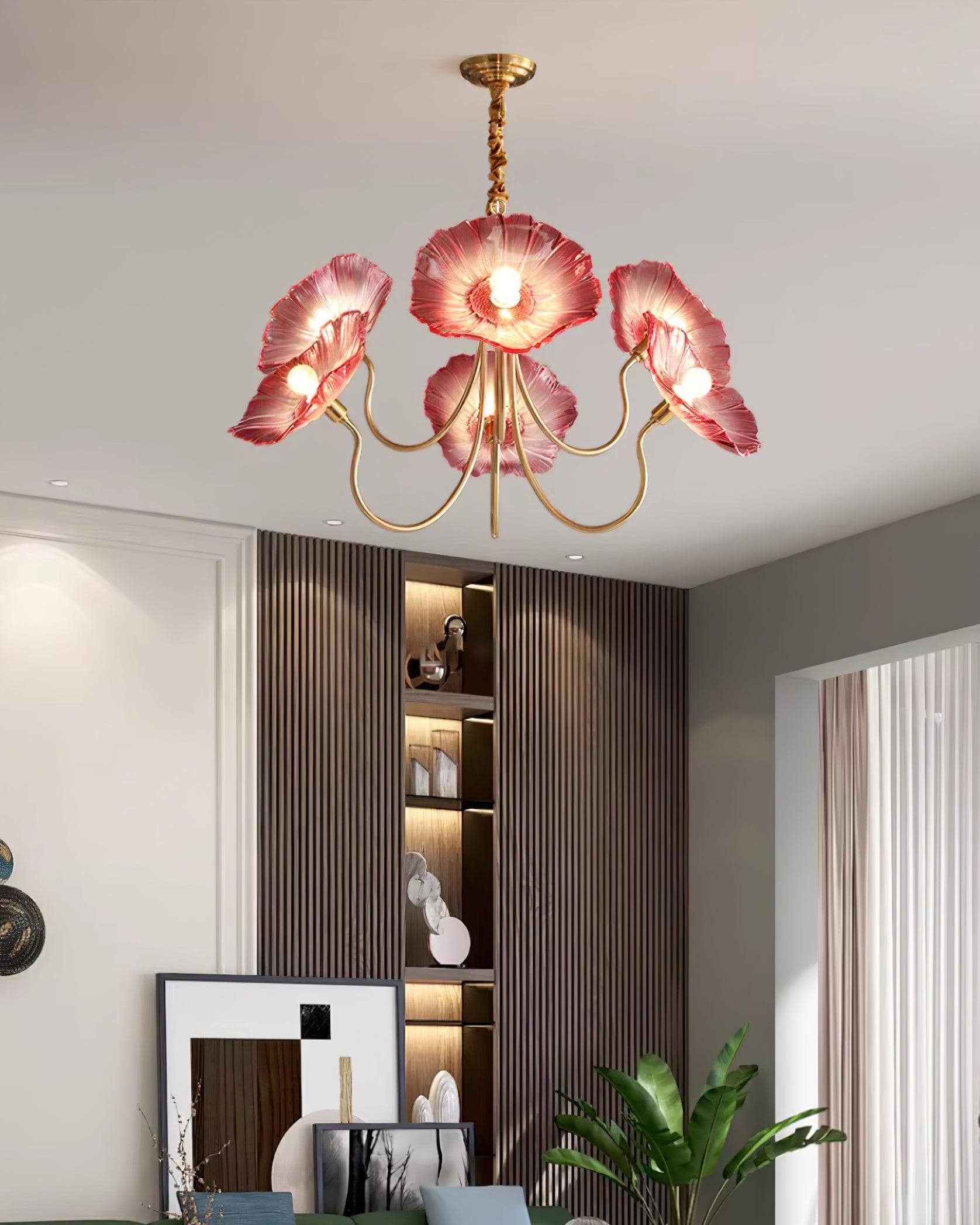 Murano Bloom Chandelier – Artistic Elegance in Glass