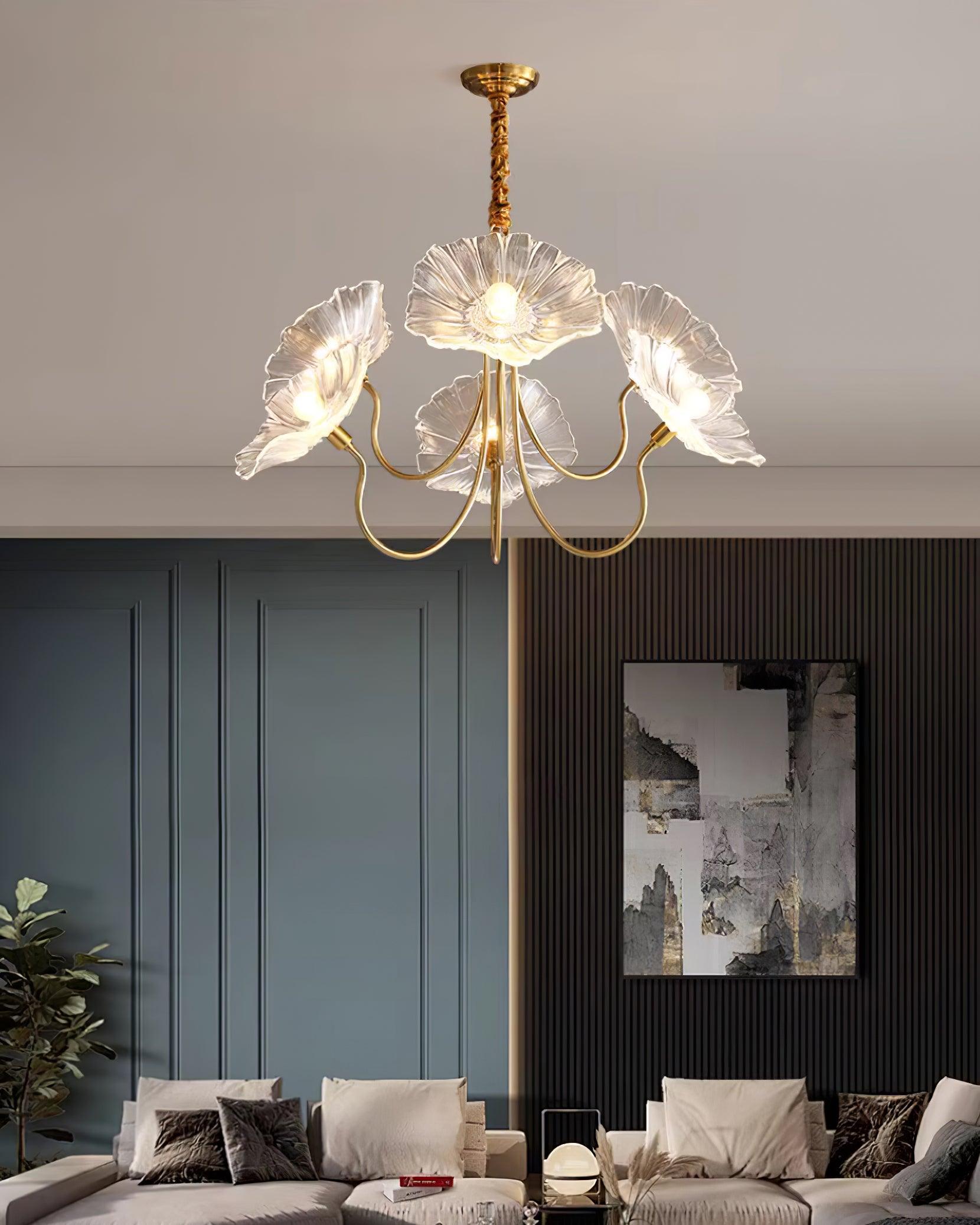 Murano Bloom Chandelier – Artistic Elegance in Glass