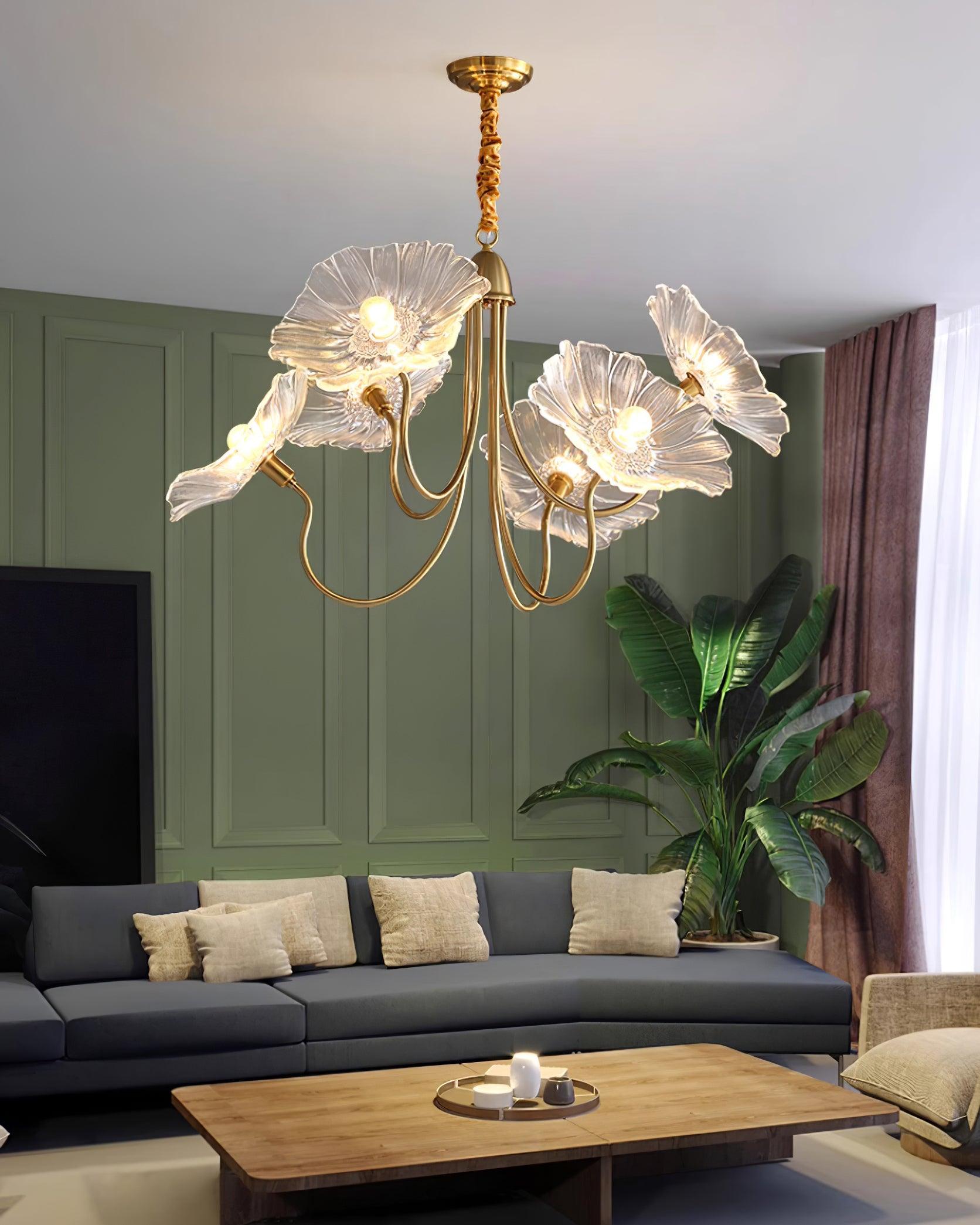 Murano Bloom Chandelier – Artistic Elegance in Glass