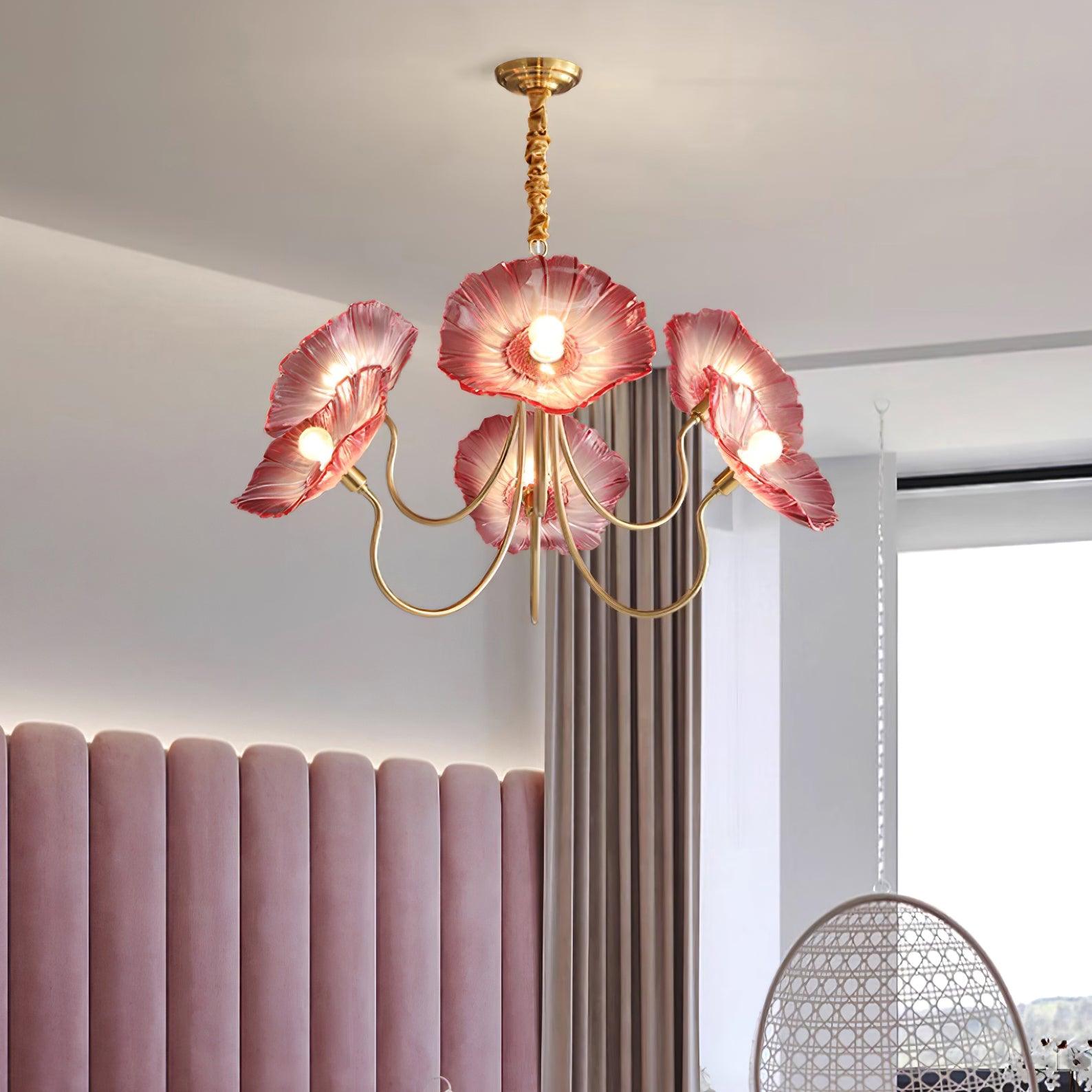 Murano Bloom Chandelier – Artistic Elegance in Glass