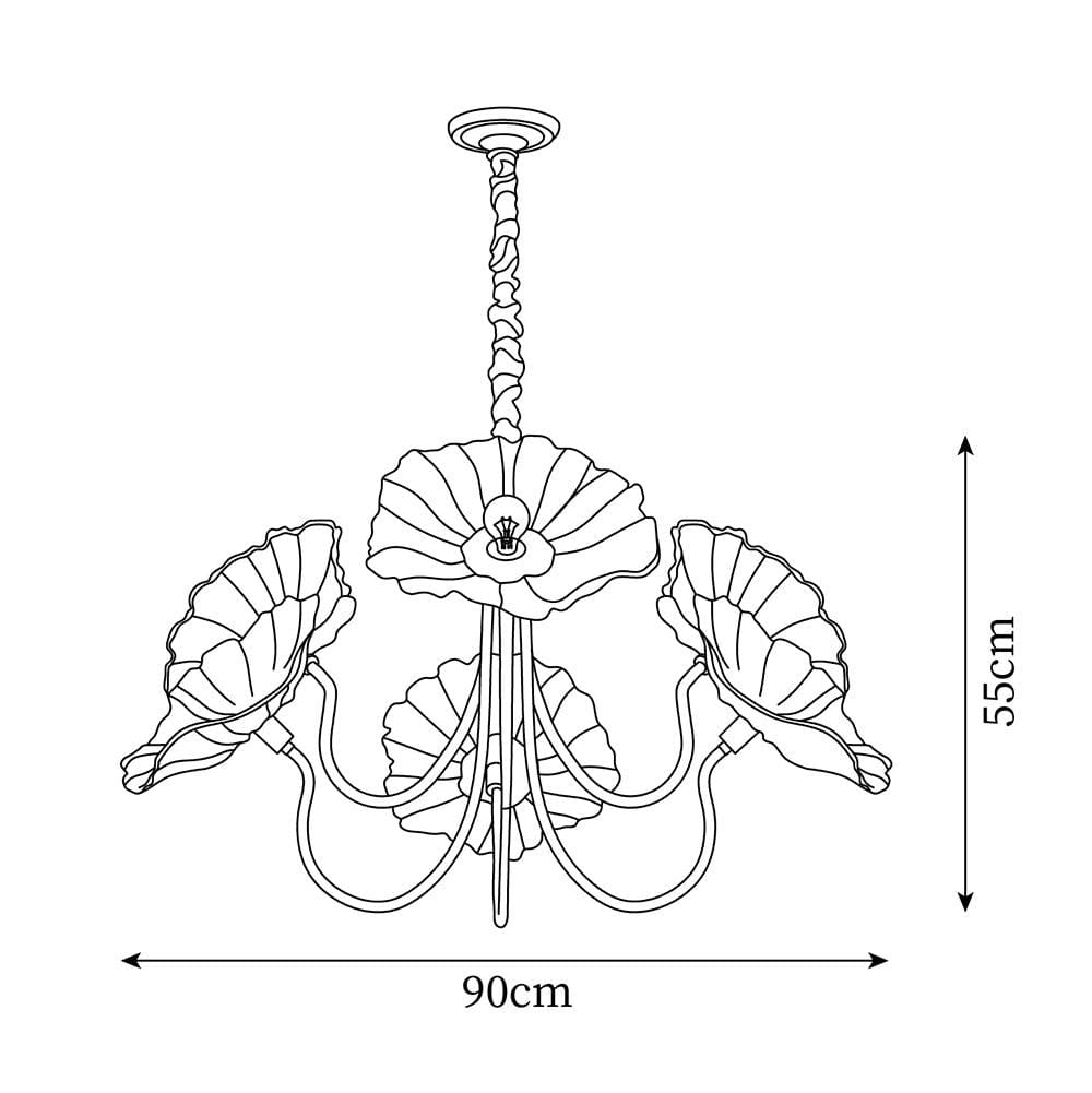 Murano Bloom Chandelier – Artistic Elegance in Glass