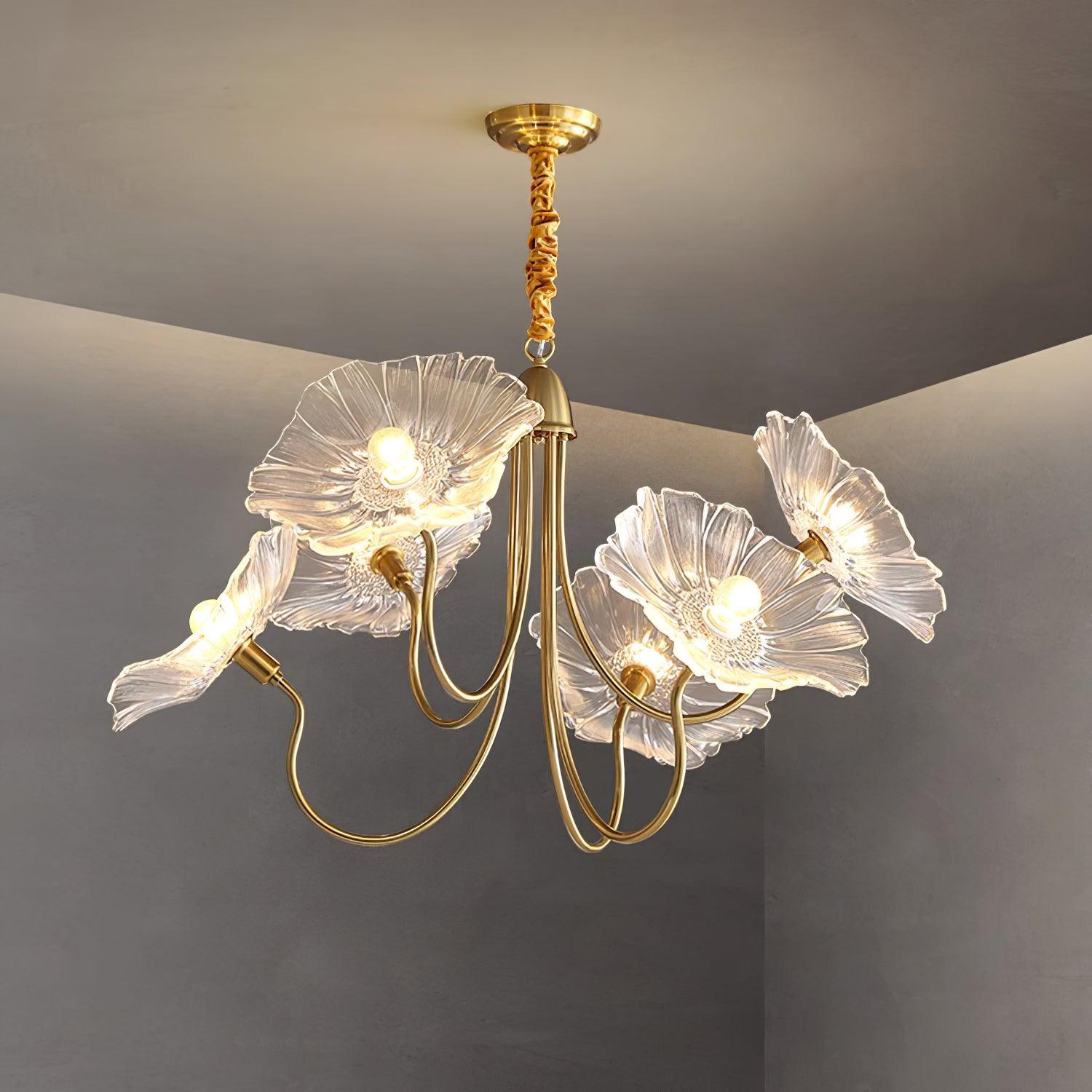 Murano Bloom Chandelier – Artistic Elegance in Glass