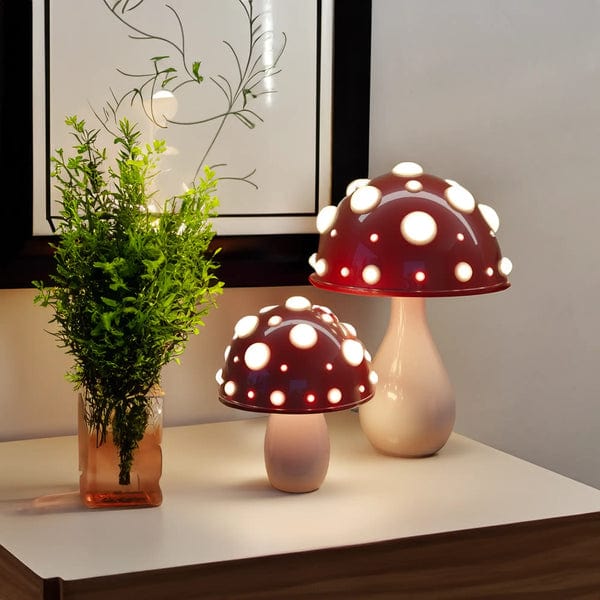 Manita Mushroom Lamp – Whimsical Amanita-Inspired Design