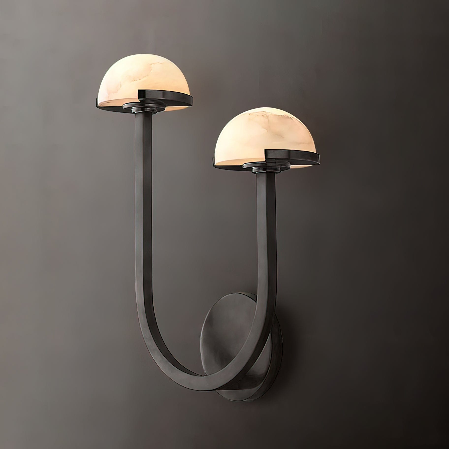 Mushroom Alabaster Wall Lamp – Elegant LED Wall Light Fixture