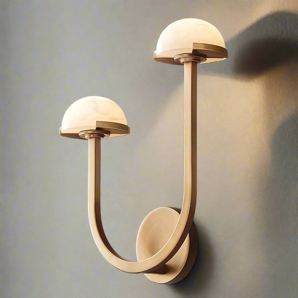 Mushroom Alabaster Wall Lamp – Elegant LED Wall Light Fixture