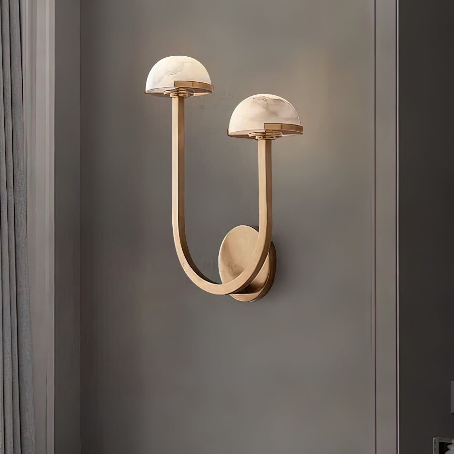 Mushroom Alabaster Wall Lamp – Elegant LED Wall Light Fixture