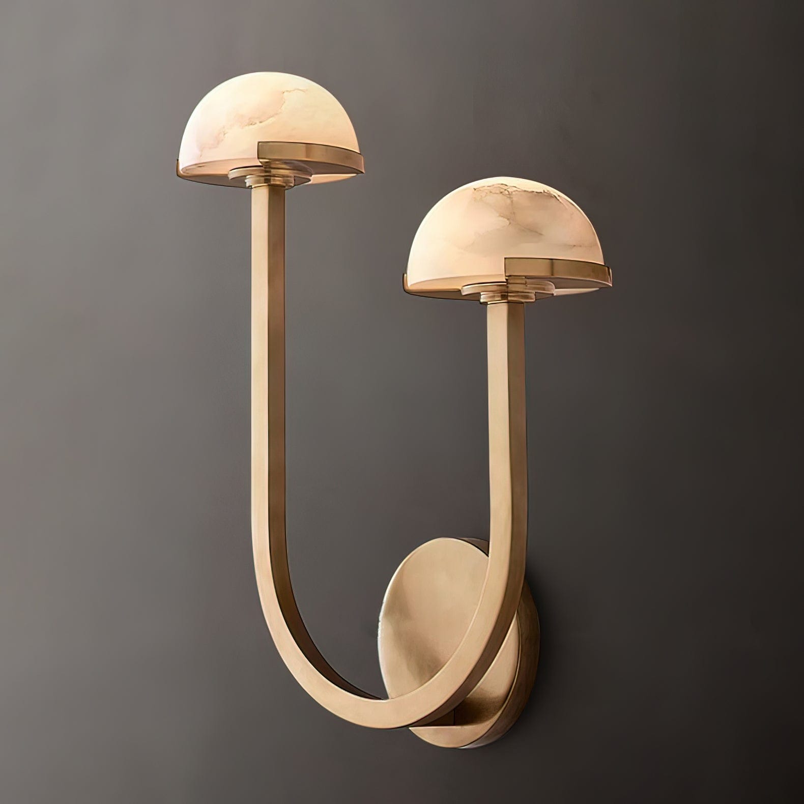 Mushroom Alabaster Wall Lamp – Elegant LED Wall Light Fixture