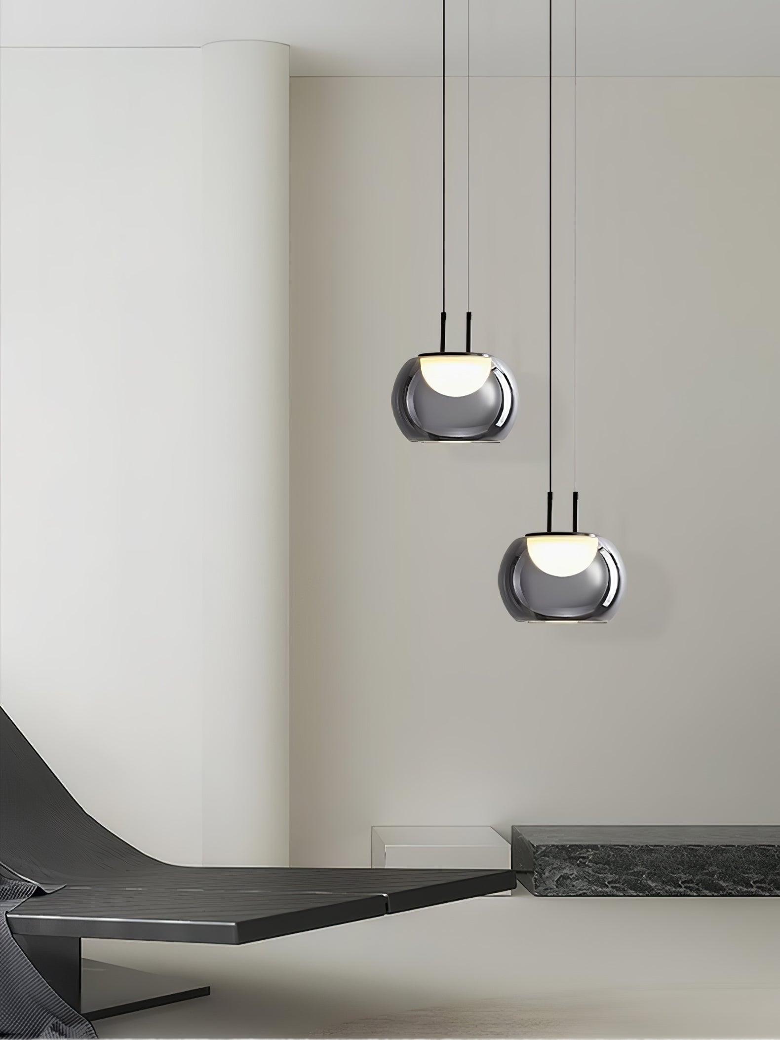 Mystique Halo Pendant Light - Ethereal LED Design for Enchanting Ambience