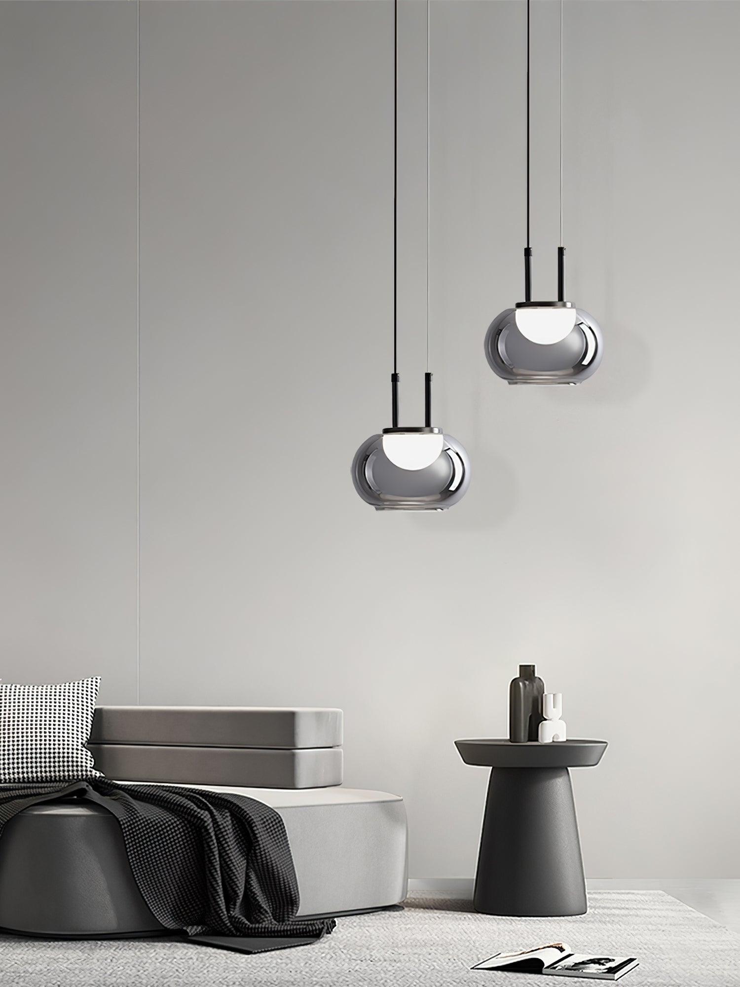 Mystique Halo Pendant Light - Ethereal LED Design for Enchanting Ambience