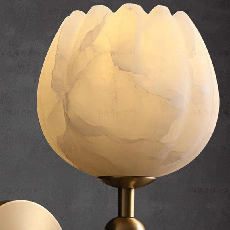 Marble Rose Wall Light – Elegant Floral LED Lamp