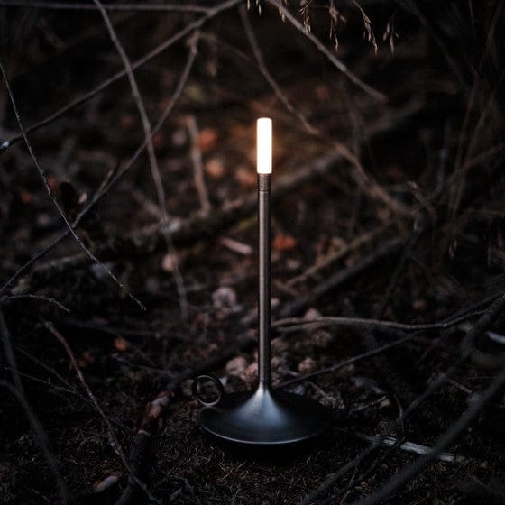 Nordic Candlestick Light – Rechargeable, Dimmable Elegance in Brushed Aluminum