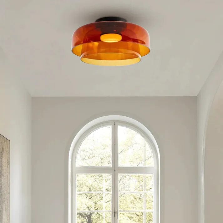 Medieval Glass Ceiling Lamp – Timeless Elegance with Modern Flair