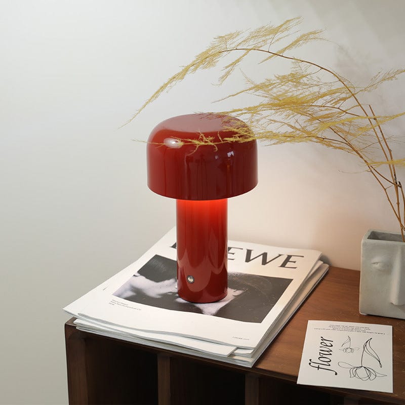 Italian Mushroom Cordless Table Lamp – Chic & Dimmable Lighting