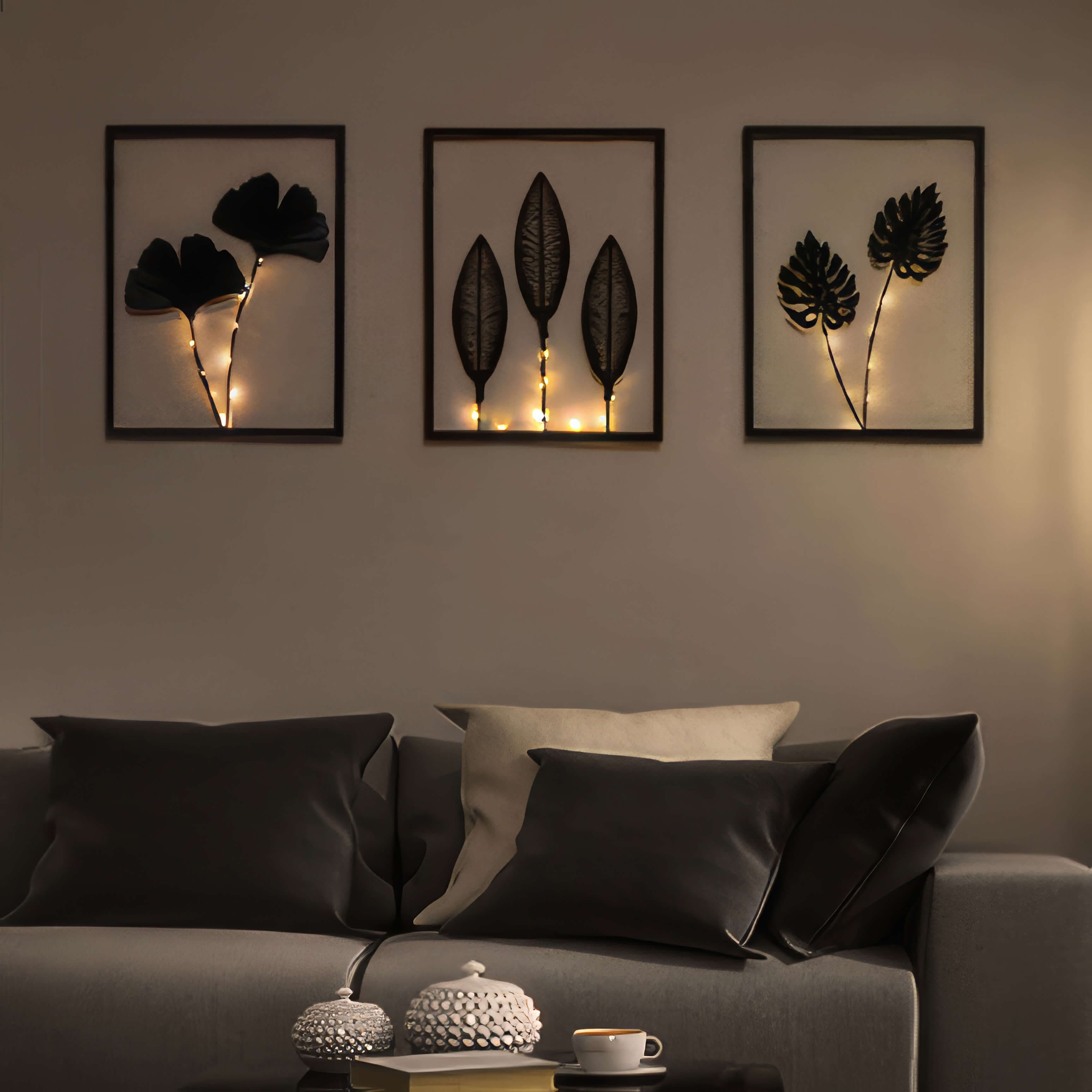 Starlit Silhouette Frames - Illuminated Decorative Photo Frames