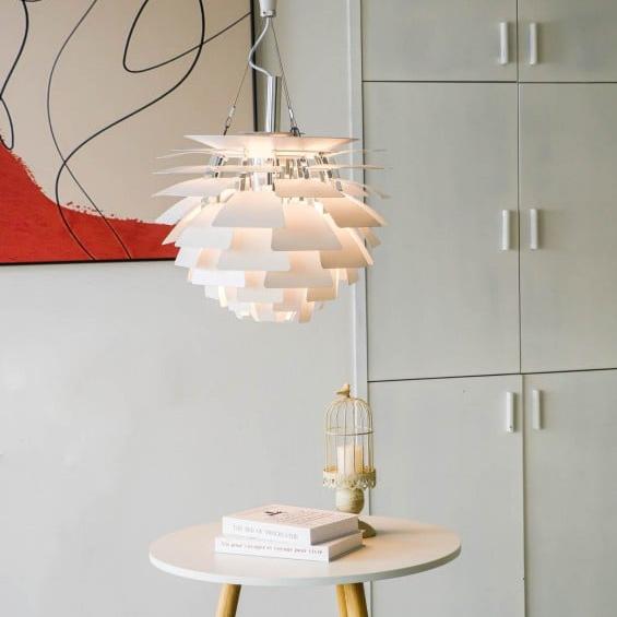 Modern Artichoke Metal Pendant Lamp - Sculptural Design with Dynamic Lighting