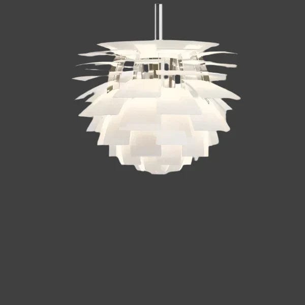 Modern Artichoke Metal Pendant Lamp - Sculptural Design with Dynamic Lighting