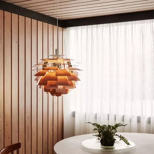 Modern Artichoke Metal Pendant Lamp - Sculptural Design with Dynamic Lighting