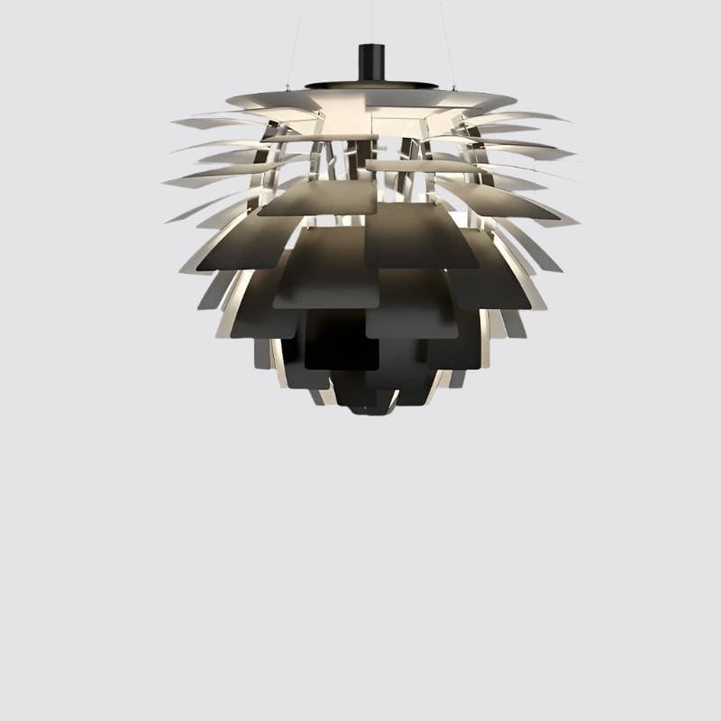 Modern Artichoke Metal Pendant Lamp - Sculptural Design with Dynamic Lighting