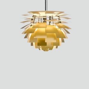 Modern Artichoke Metal Pendant Lamp - Sculptural Design with Dynamic Lighting