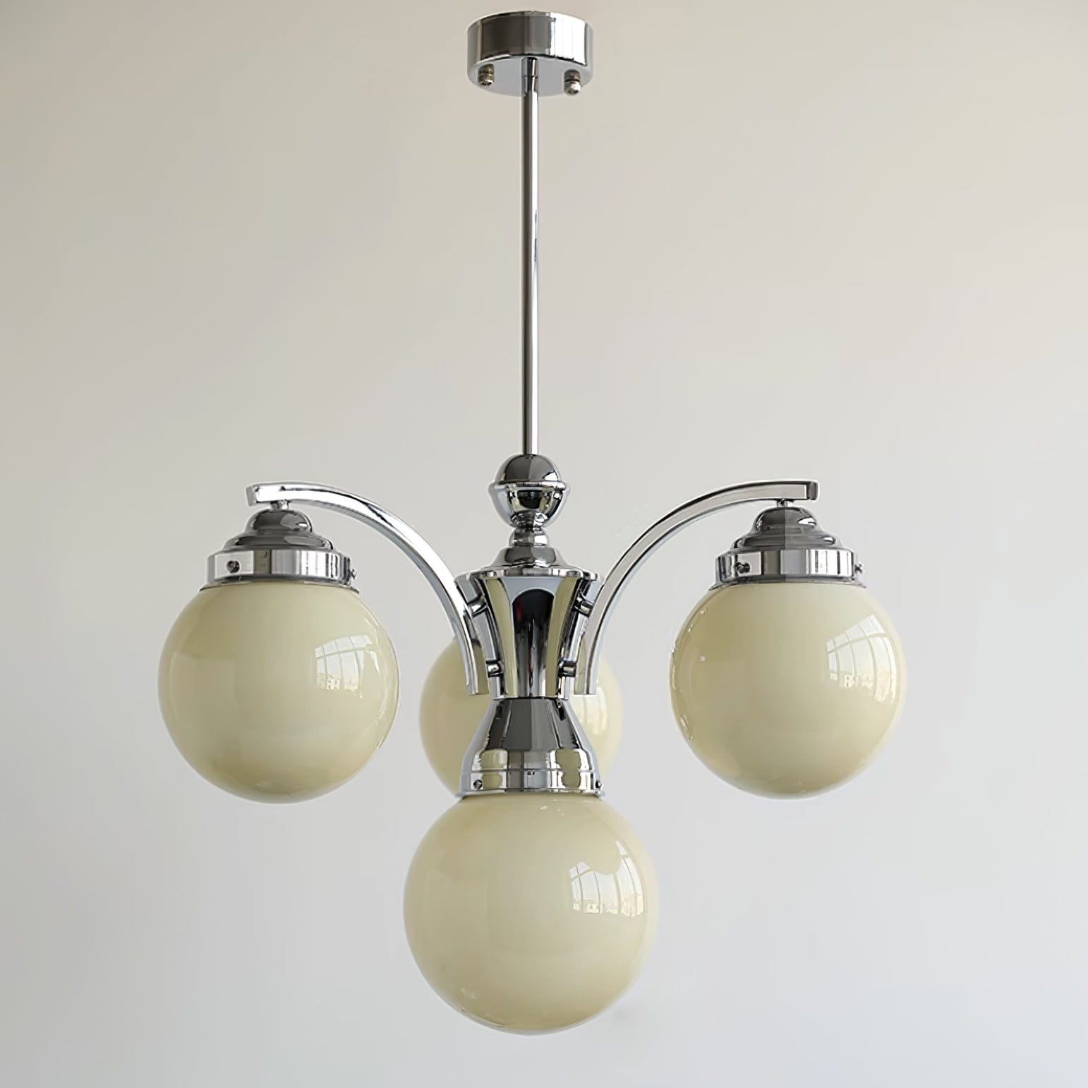 Salamanca Retro Chandelier - Elegant Pink & White Centerpiece