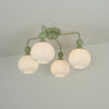 Rylee Ceiling Light - Sophisticated Pumpkin-Shaped Design in Matcha Green