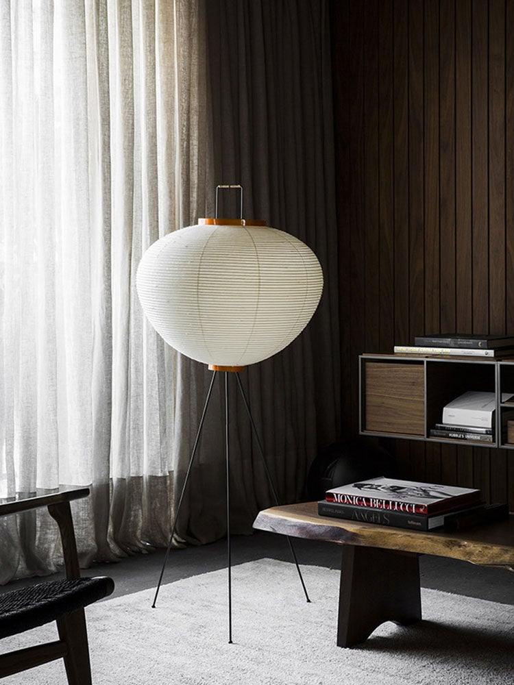 SereneGlow Rice Paper Floor Lamp – Minimalist Elegance